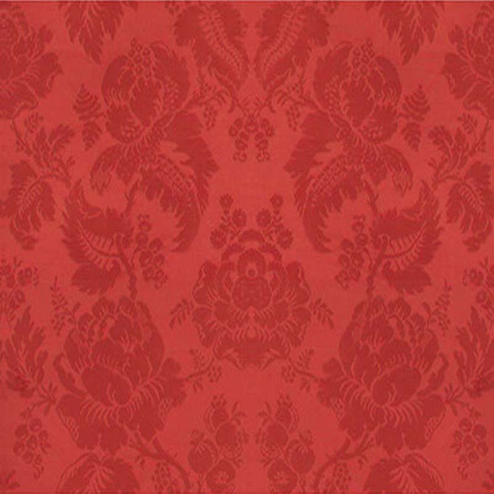 Brunschwig & Fils Moulins Damask Vieux Rouge Fabric Sample BR-81035.C.0