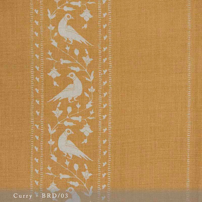 Lisa Fine Baroda II Curry Fabric Sample BRD-03