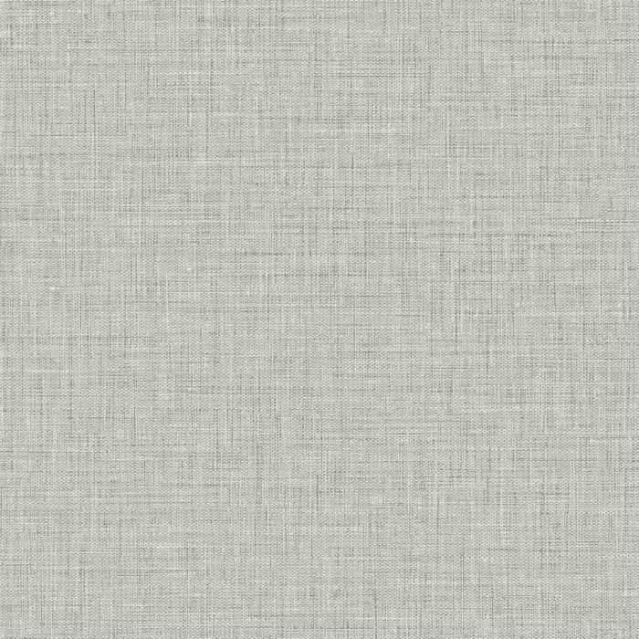 Seabrook Designs Easy Linen Fog Gray Wallpaper Sample BV30218