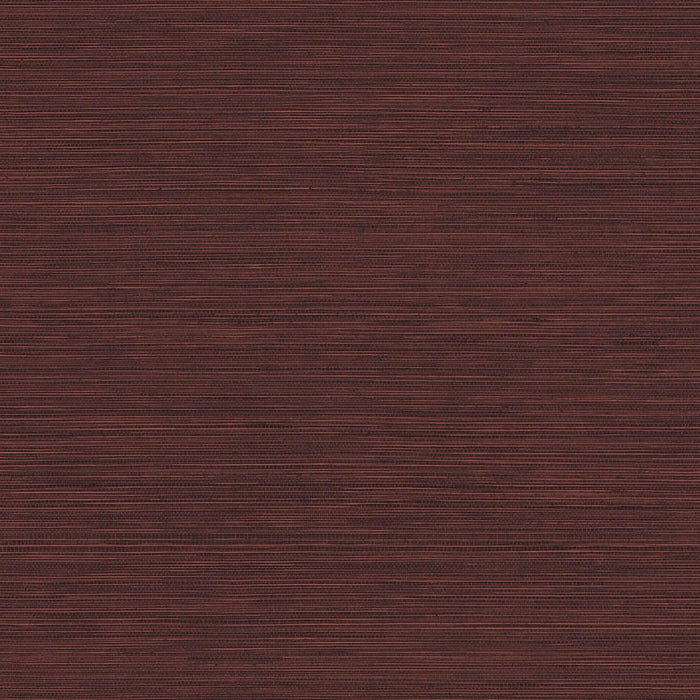 Seabrook Designs Coastal Hemp Cabernet Wallpaper Sample BV30401