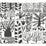 York Primitive Trees Black & White Wallpaper BW3862