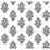 York Lotus Motif Black & White Wallpaper BW3977