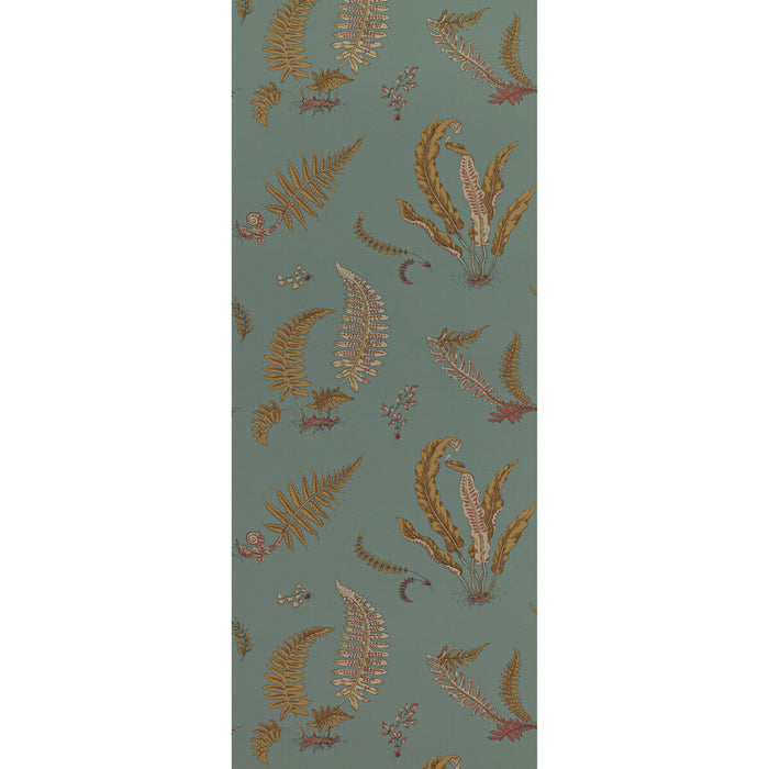 GP & J Baker Ferns Teal Wallpaper Sample BW45044.12.0