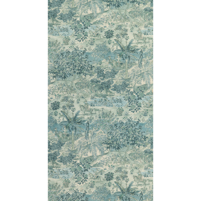 GP & J Baker Ramayana Blue Wallpaper Sample BW45088.2.0