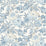 GP & J Baker Summer Peony Blue Wallpaper Sample BW45095.1.0