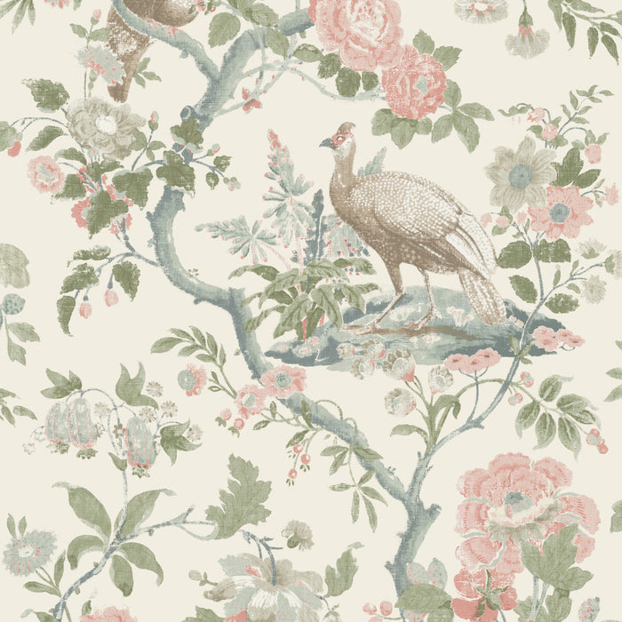 GP & J Baker Broughton Rose Blush Wallpaper Sample BW45096.2.0