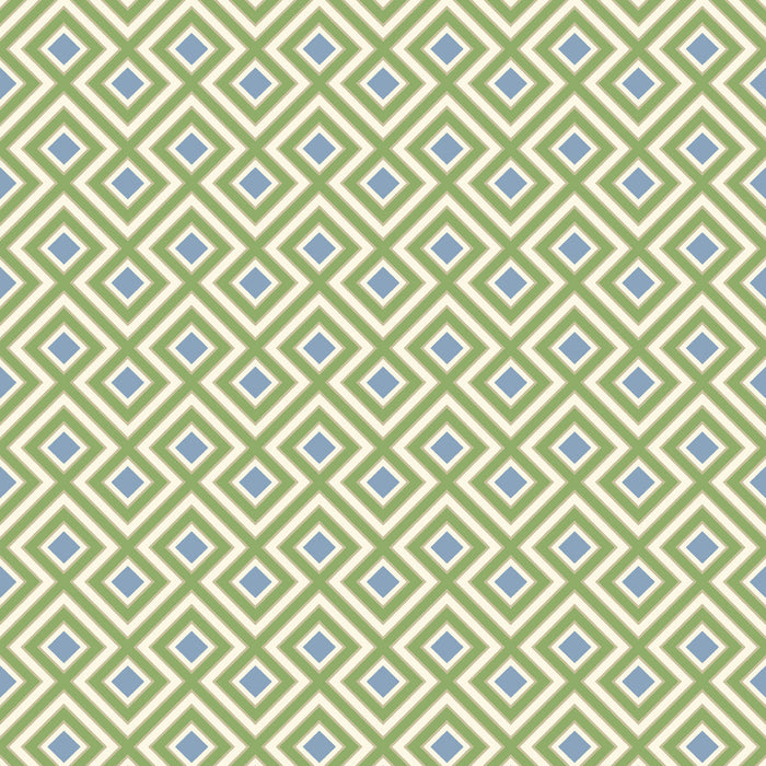 GP & J Baker La Fiorentina Small Emerald/Blue Wallpaper Sample BW45098.3.0