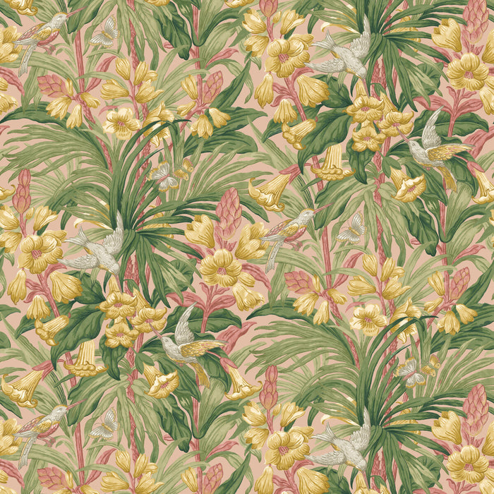 GP & J Baker Trumpet Flowers Blush Wallpaper Sample BW45103.6.0