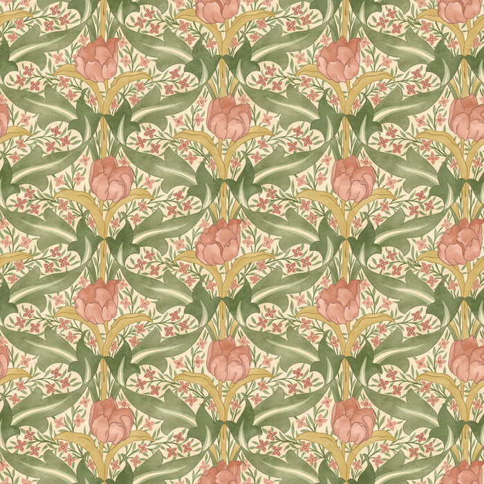 GP & J Baker Tulip & Jasmine Blush Wallpaper Sample BW45104.4.0