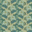 GP & J Baker Brantwood Indigo/Teal Wallpaper Sample BW45105.2.0