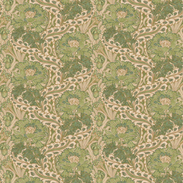 GP & J Baker Brantwood Green Wallpaper Sample BW45105.3.0