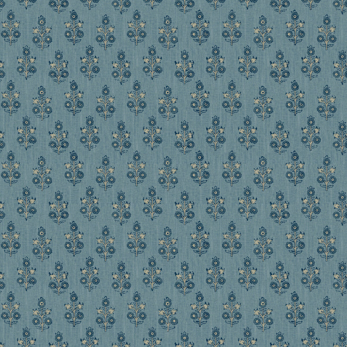 GP & J Baker Poppy Sprig Blue Wallpaper Sample BW45117.5.0