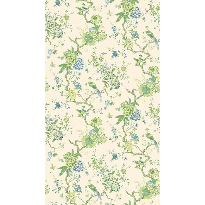 GP & J Baker Oriental Bird Green/Blue Wallpaper BW45128.1.0