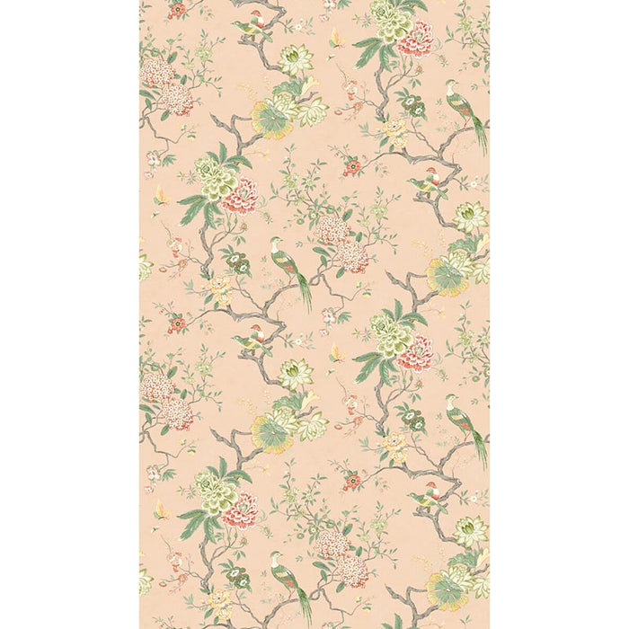 GP & J Baker Oriental Bird Blush Wallpaper Sample BW45128.2.0