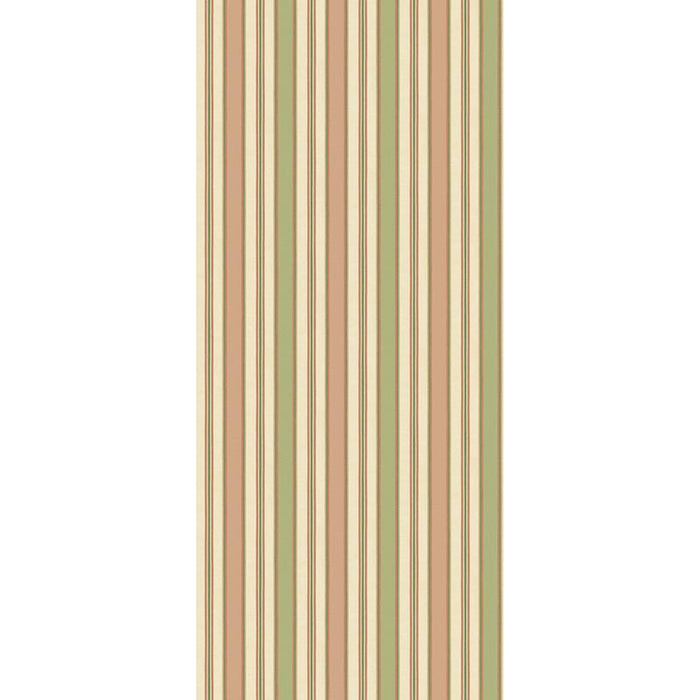 GP & J Baker Melbourne Stripe Soft Red/Green Wallpaper BW45131.6.0