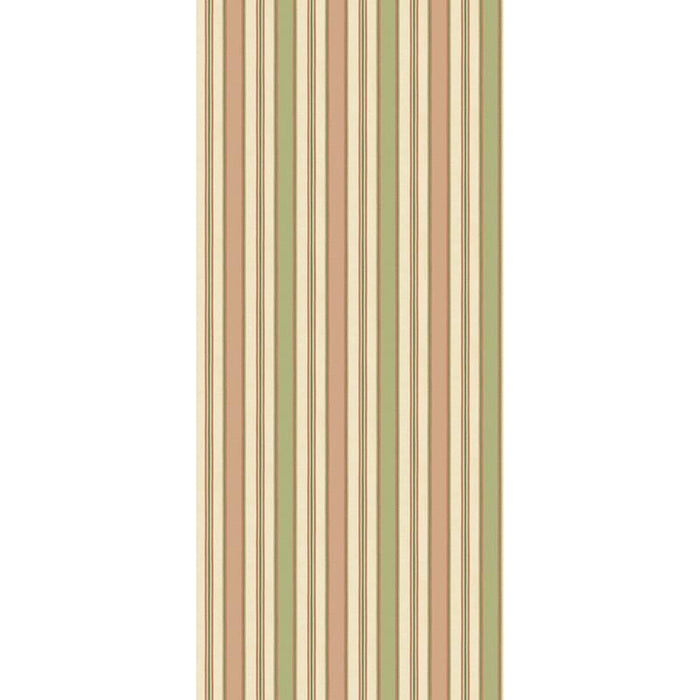 GP & J Baker Melbourne Stripe Soft Red/Green Wallpaper Sample BW45131.6.0