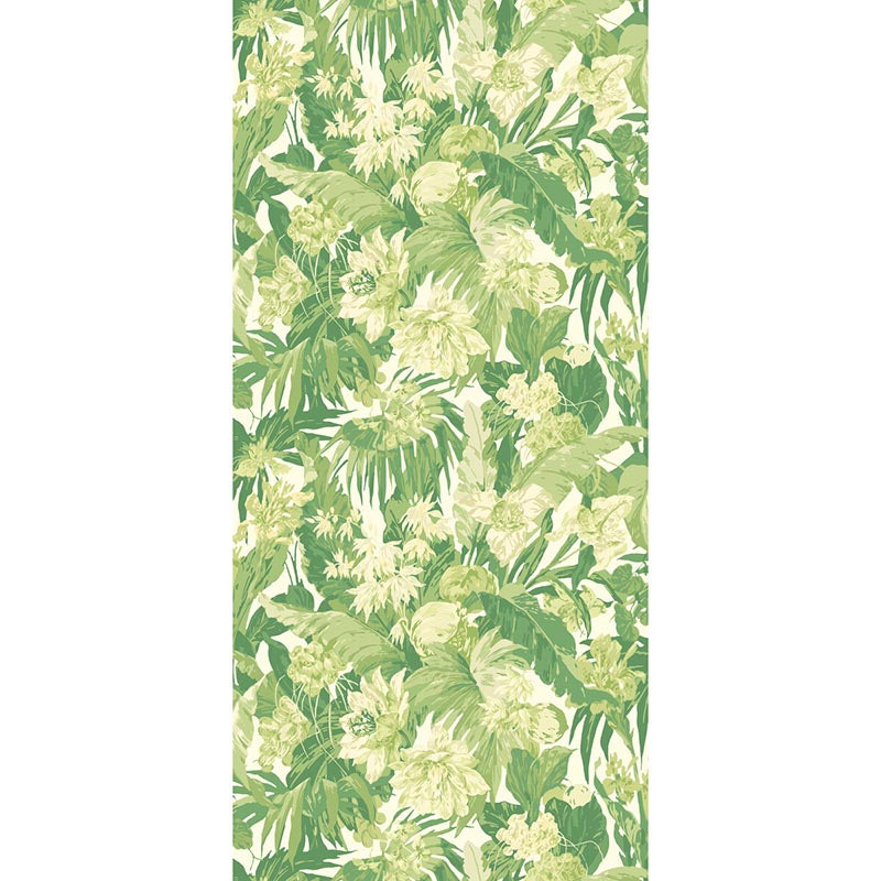 GP & J Baker Tropical Floral Green Wallpaper BW45132.1.0