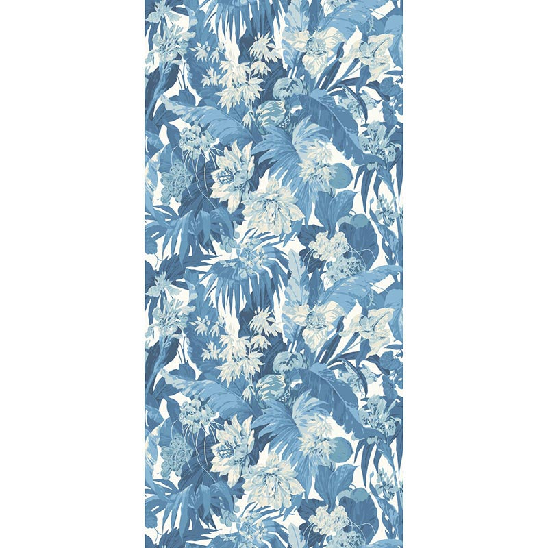 GP & J Baker Tropical Floral Blue Wallpaper BW45132.2.0