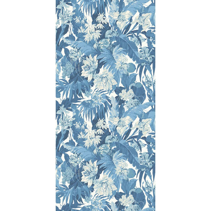 GP & J Baker Tropical Floral Blue Wallpaper Sample BW45132.2.0