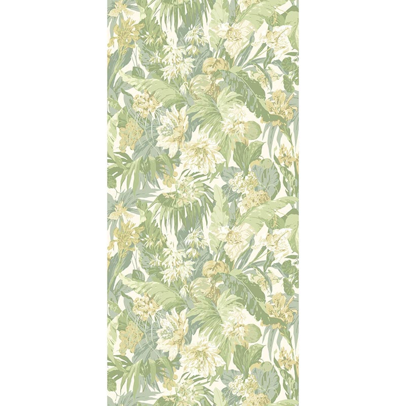 GP & J Baker Tropical Floral Soft Green Wallpaper BW45132.4.0