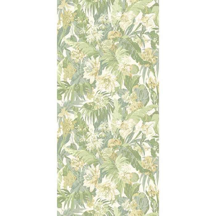 GP & J Baker Tropical Floral Soft Green Wallpaper BW45132.4.0