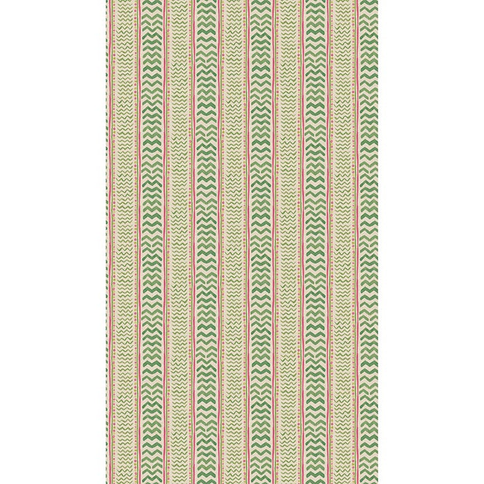 GP & J Baker Wriggle Room Green/Pink Wallpaper Sample BW45140.3.0