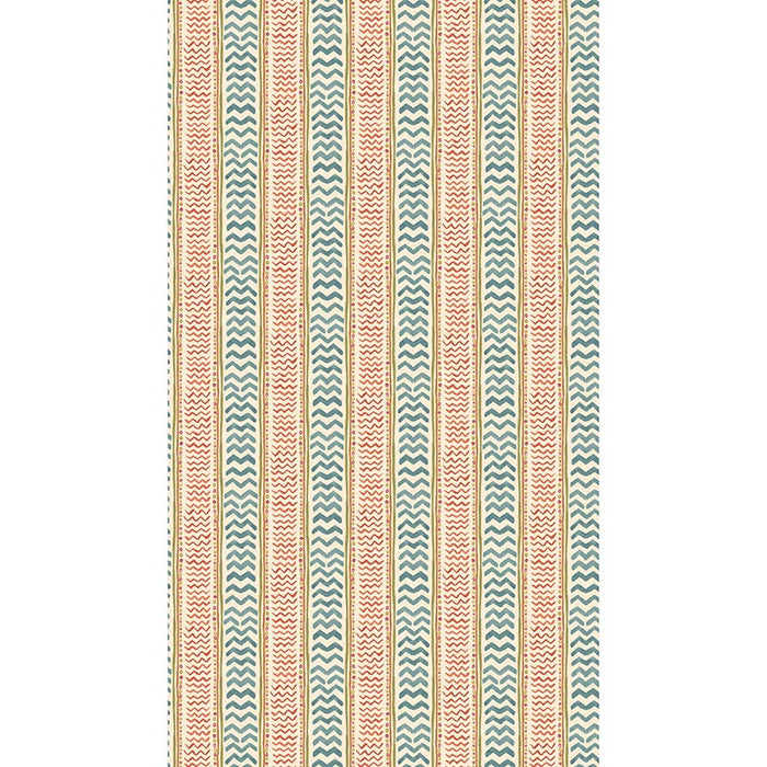 GP & J Baker Wriggle Room Teal/Spice Wallpaper BW45140.5.0