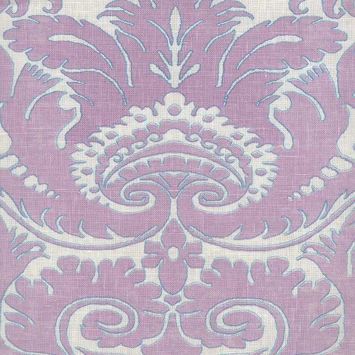 Quadrille Borghese Two Color Pale Lavender Fabric 307260F-105