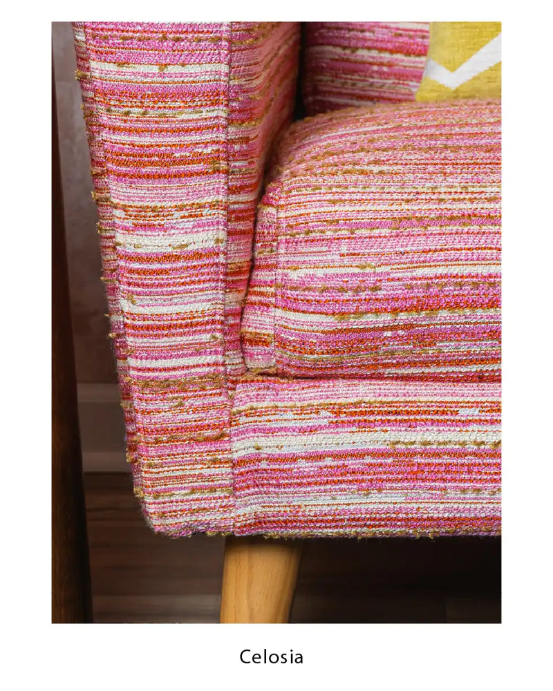 Brentano Fabric Celosia Pink Couch