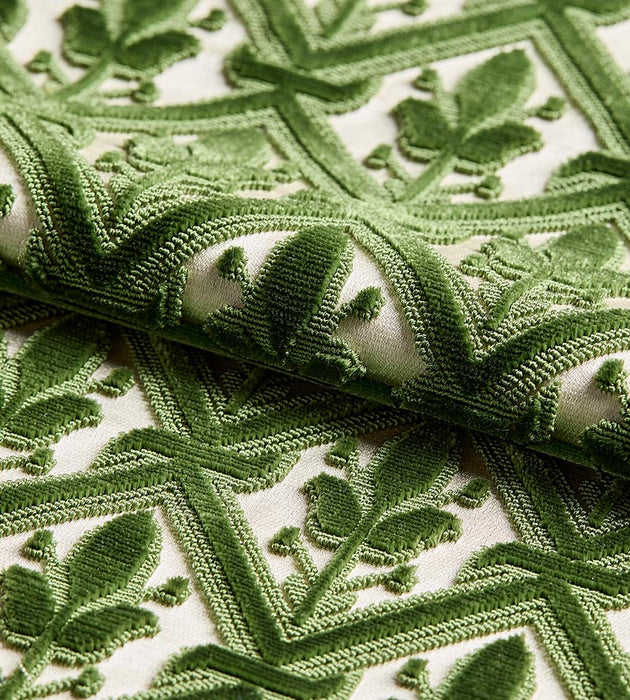 Old World Weavers Bambert Emerald Fabric Sample C2 00021490