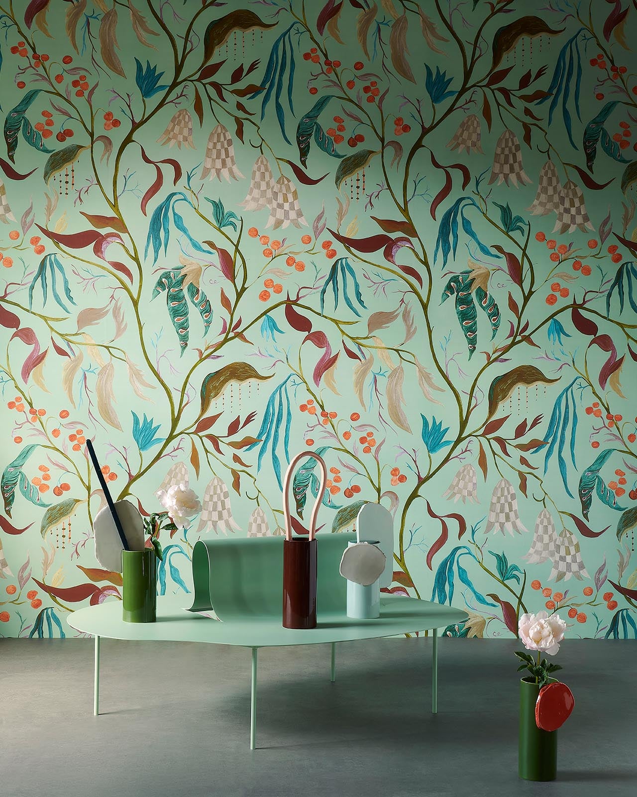 Pierre Frey Lucille Creme Wallpaper FP957001