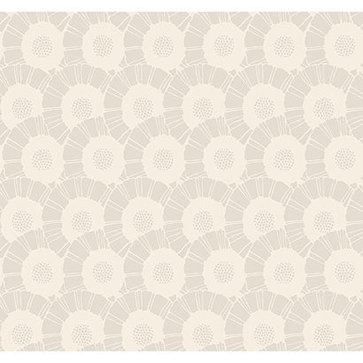 York Coco Bloom White Wallpaper CA1556