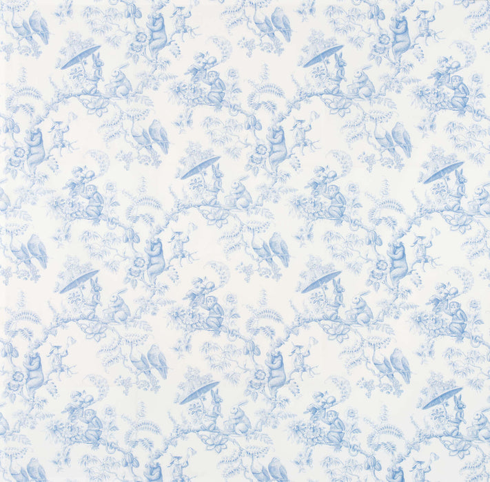 Pierre Frey Ouistitis & Co Ciel Fabric F2961001