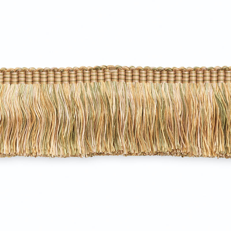 Schumacher Ground Cut Fringe Celadon/Apricot Multi Trim CF3004-10