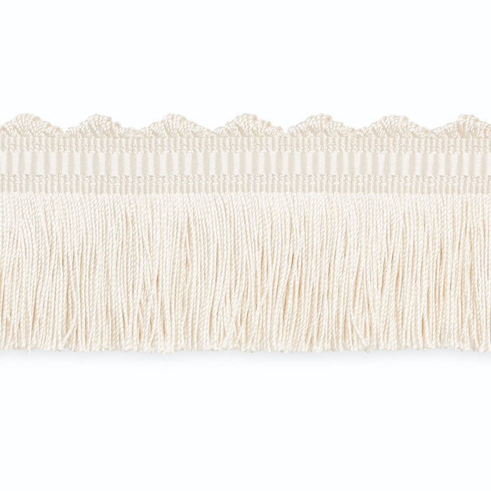 Schumacher Foster Cut Fringe Blanc Trim Sample CF3020-1