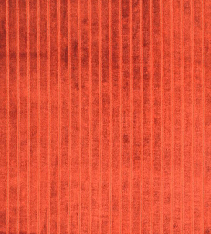 Christian Fischbacher Velvet Stripe Paprika Fabric CH 01024481