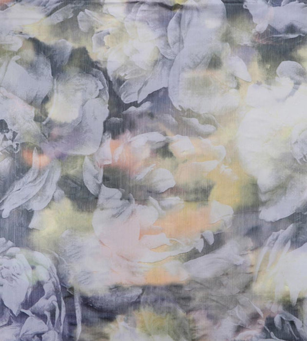 Christian Fischbacher Antoinette Warp Print Meadow Fabric Sample CH 01044411