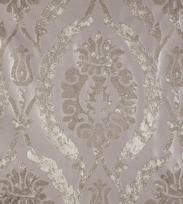 Christian Fischbacher Corona Damask Oatmeal Fabric CH 01050631