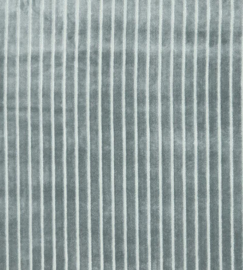 Christian Fischbacher Velvet Stripe Seafoam Fabric Sample CH 01094481