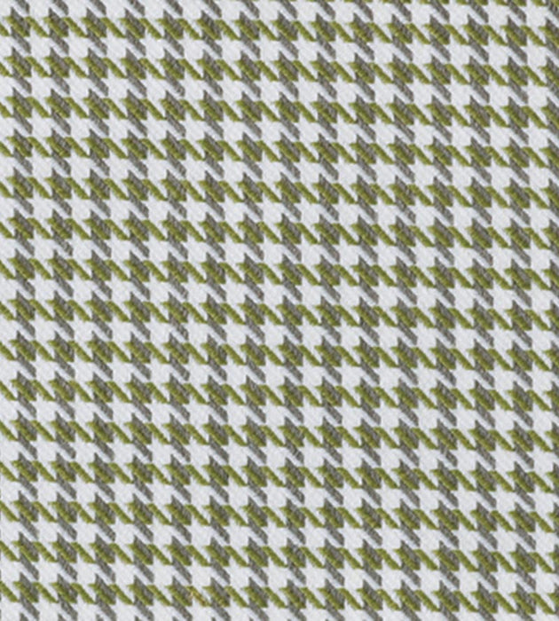 Christian Fischbacher Pied De Poule Olive Fabric Sample CH 02044332