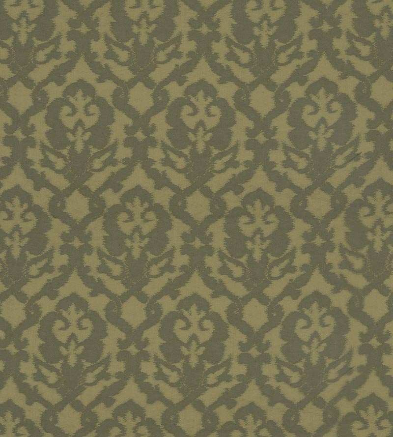 Christian Fischbacher Pompadour Olive Fabric Sample CH 02044472