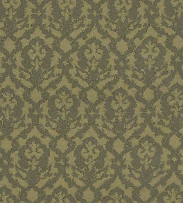 Christian Fischbacher Pompadour Olive Fabric Sample CH 02044472