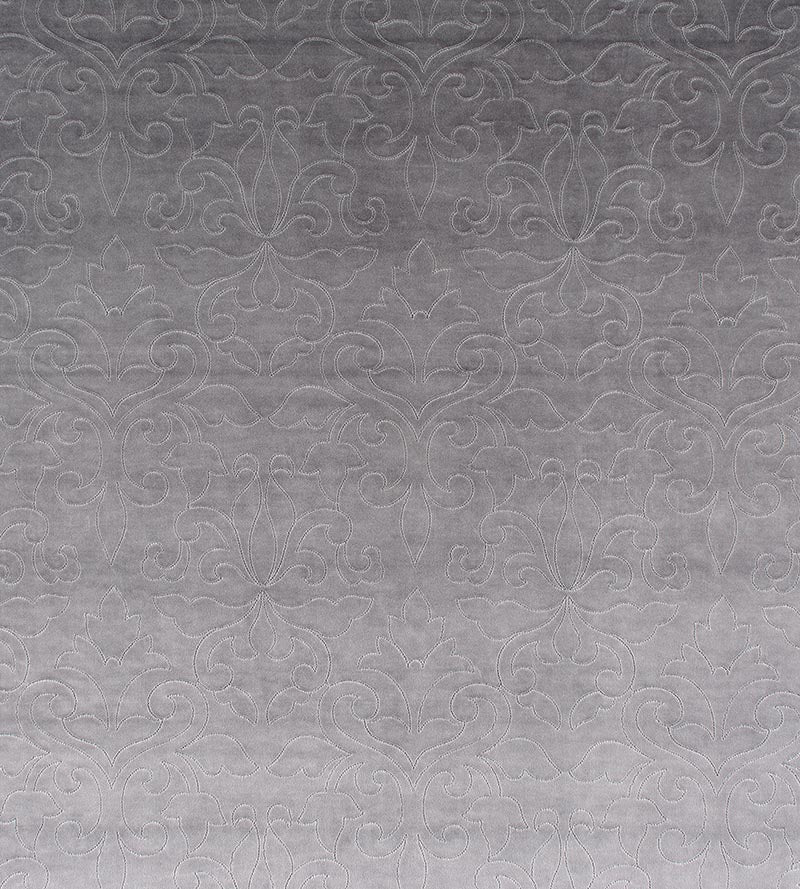 Christian Fischbacher Classic Velvet Steel Fabric CH 02050662