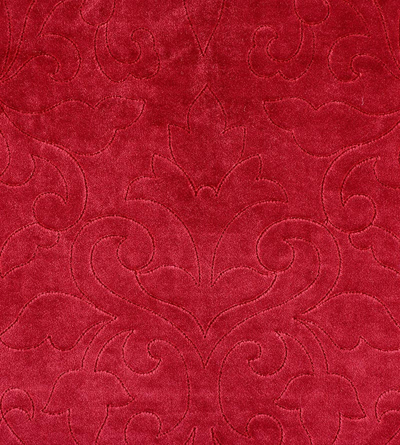 Christian Fischbacher Classic Velvet Cerise Fabric Sample CH 02220662