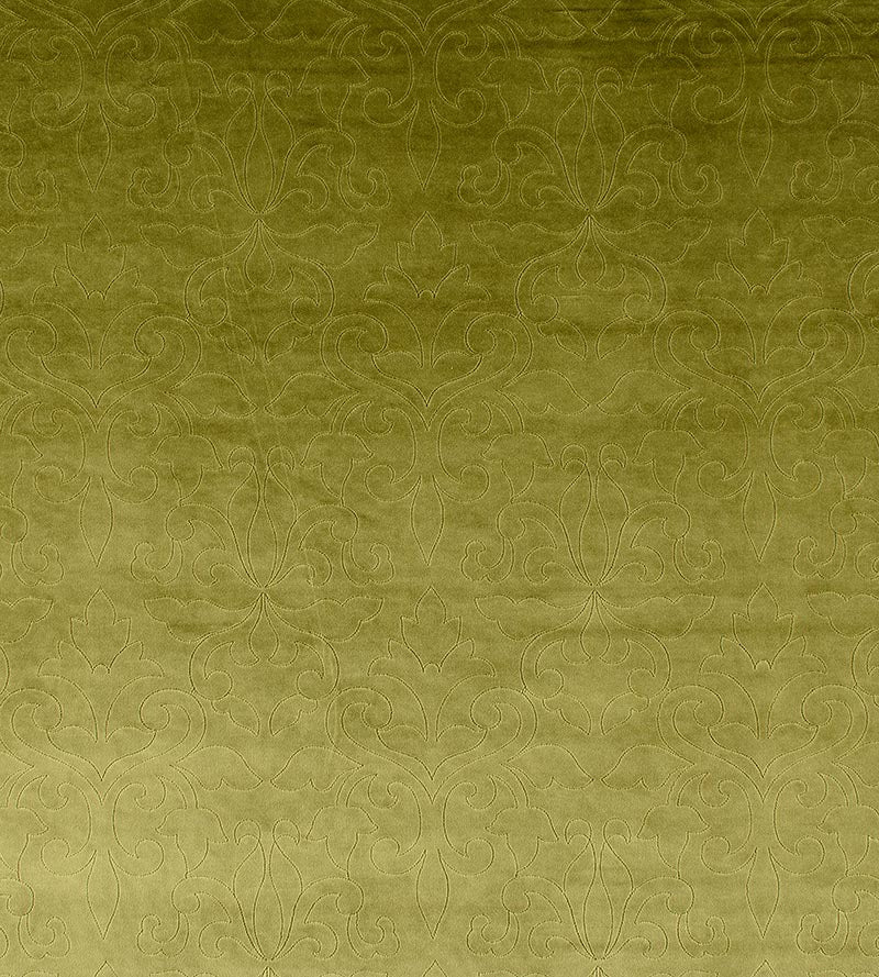 Christian Fischbacher Classic Velvet Avocado Fabric Sample CH 02240662