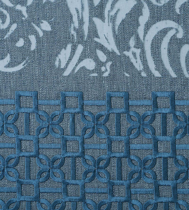 Christian Fischbacher Super Star Indigo Fabric Sample CH 03010743