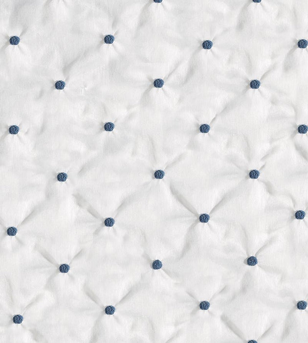 Christian Fischbacher Pois Blue Fabric CH 03012583