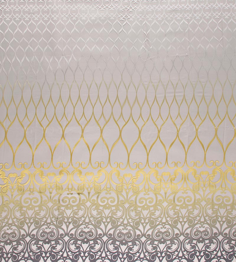 Christian Fischbacher Teatro Lemon Gray Fabric CH 03040653