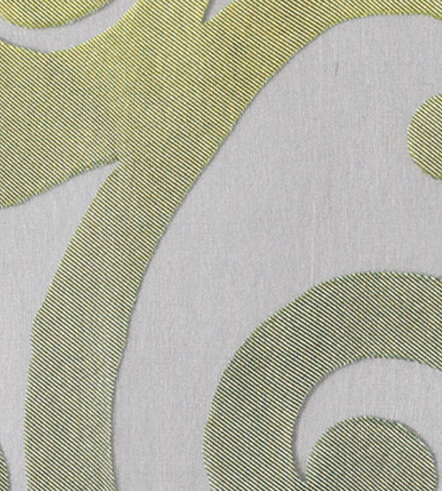 Christian Fischbacher Teatro Lemon Gray Fabric Sample CH 03040653