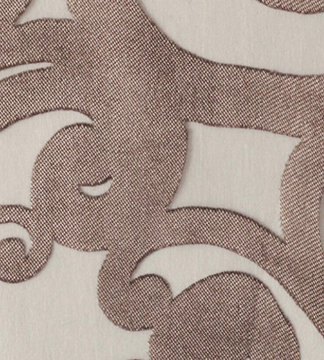 Christian Fischbacher Teatro Champagne Chocolate Fabric Sample CH 03070653